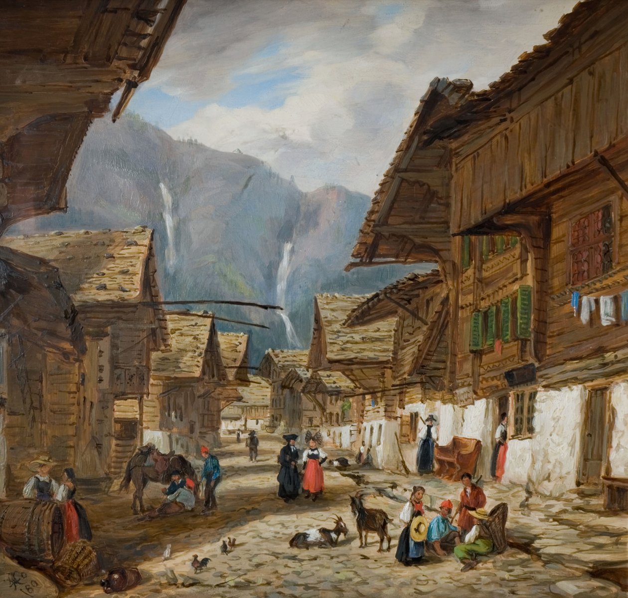Andermatt, Schweiz, 1880. af Hopkins Horsley Hobday Horsley