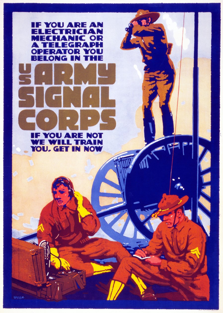 US Army Signal Corps, 1917-20 af Horace Devitt Welsh