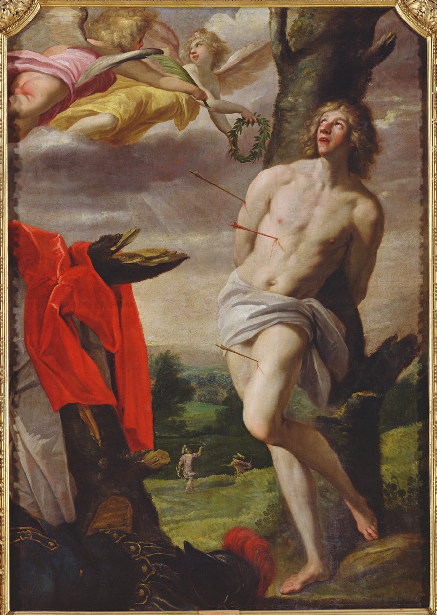 Sankt Sebastians martyrium, 1624 af Horace Leblanc