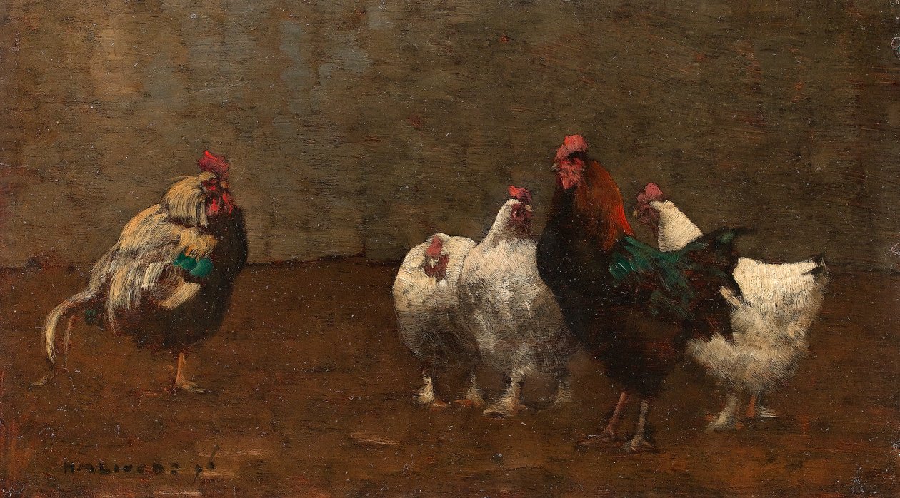 Fowls, 1896 af Horace Mann Livens