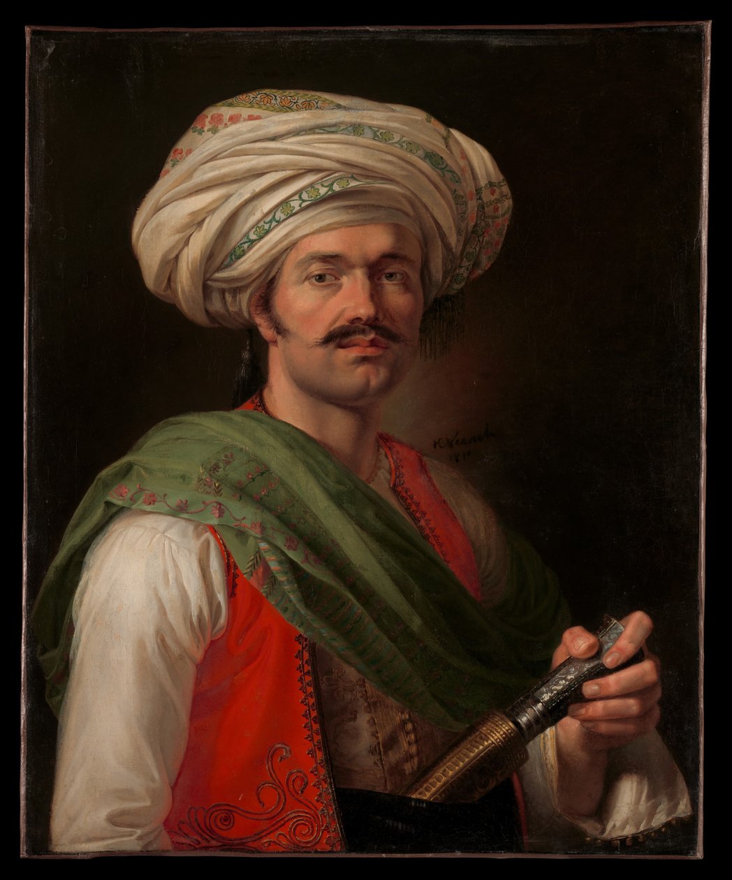 Rustam Raza af Emile Jean Horace Vernet