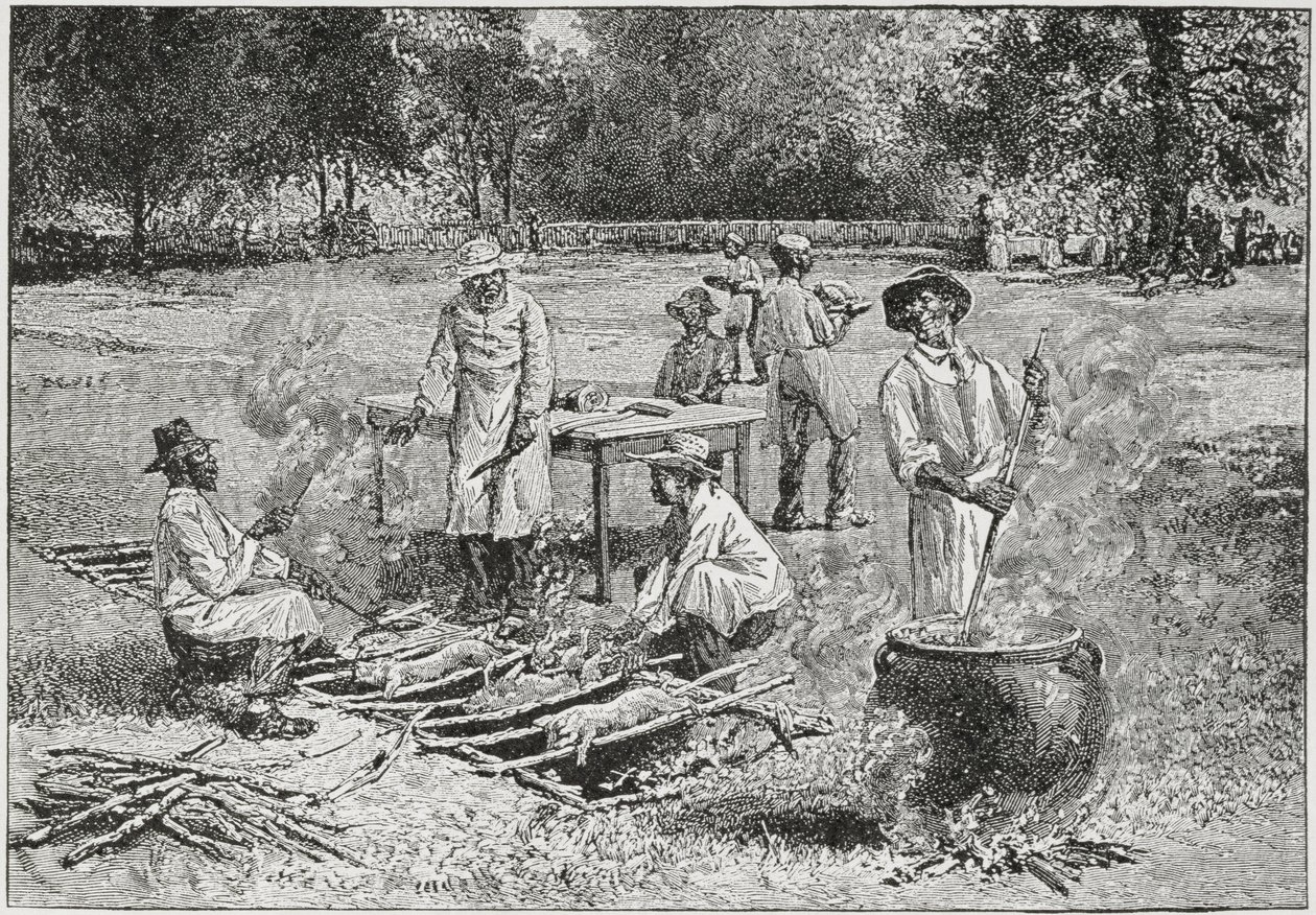 A Southern Barbecue, illustration fra 