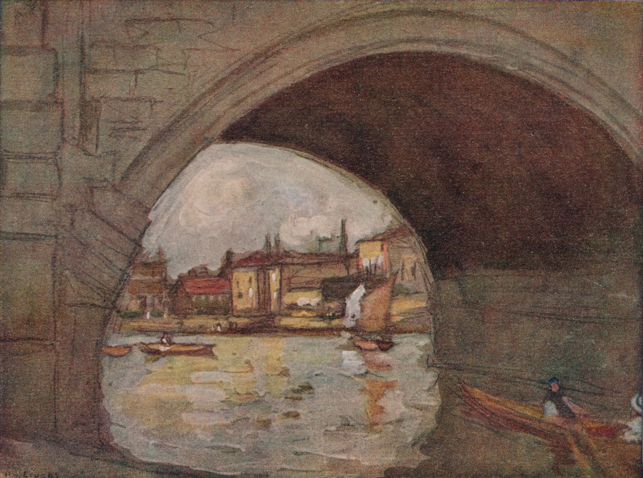 The River, Richmond, c1910, 1918 af Horace Mann Livens