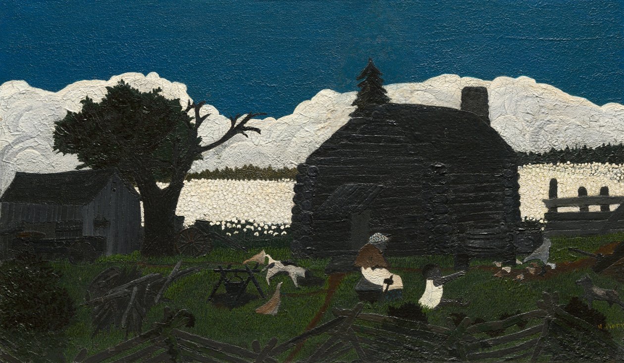 Hytte i Bomulden af Horace Pippin