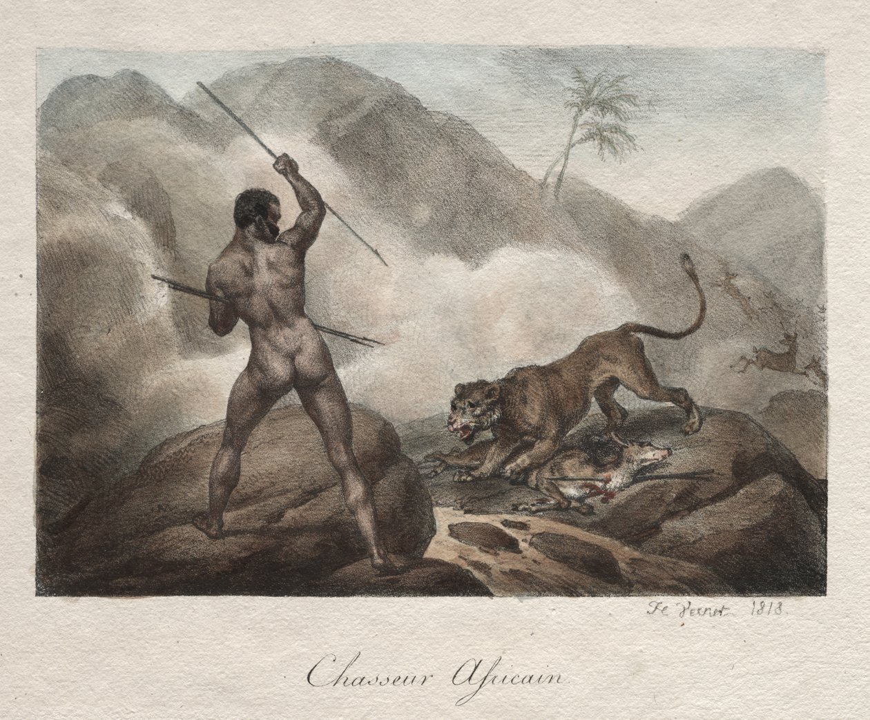 Afrikansk jæger af Horace Vernet