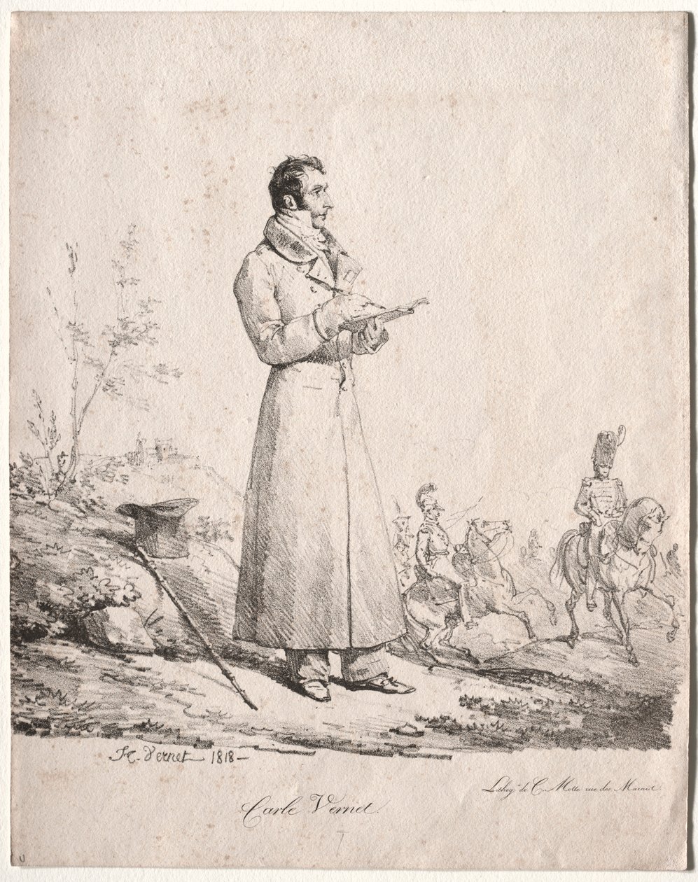 Antoine Charles Horace Vernet, kaldet Carle. af Emile Jean Horace Vernet