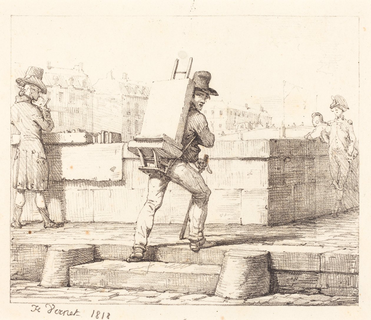 Forside til porteføljen »Croquis Lithographiques par H. Vernet« af Horace Vernet