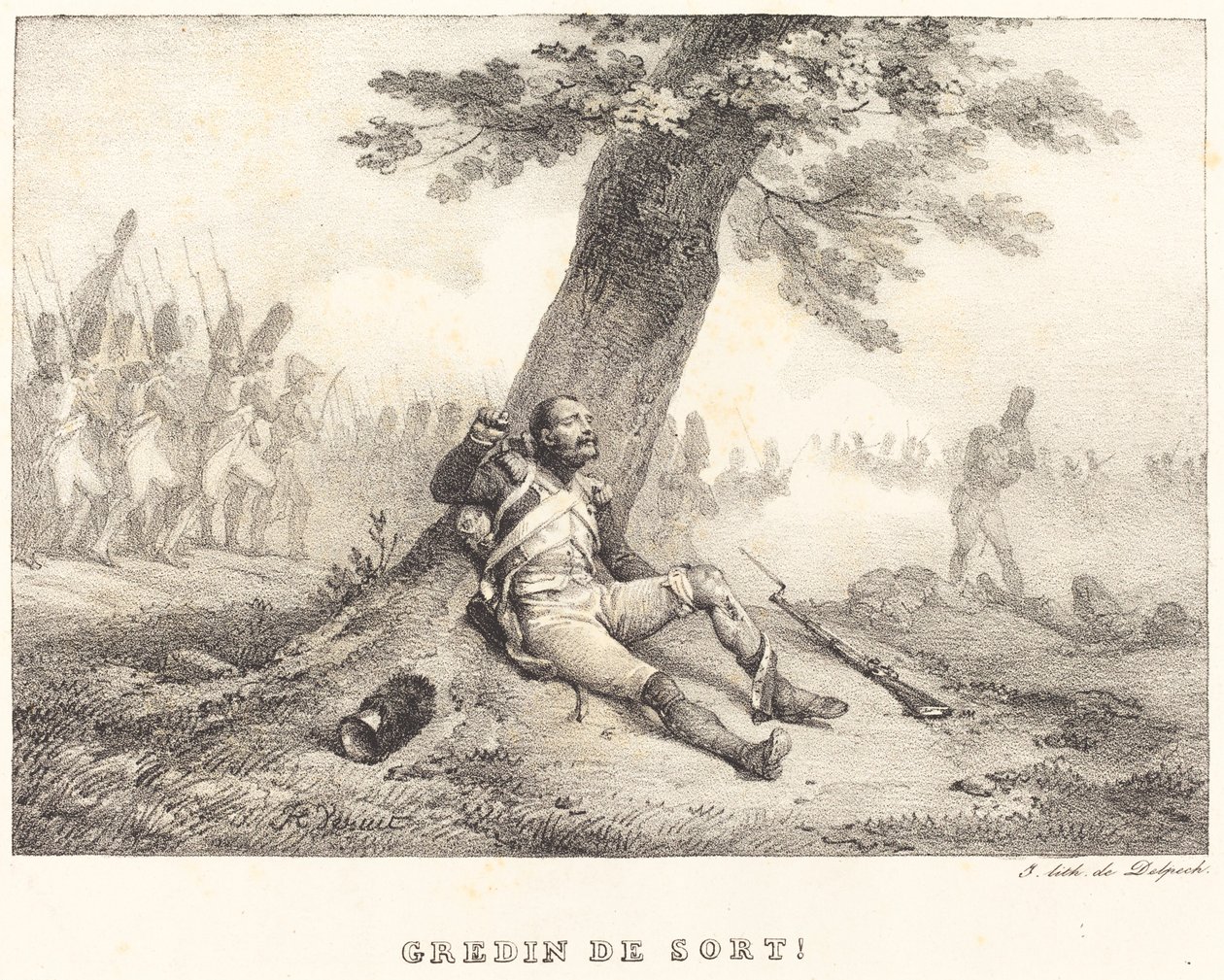 Credin de Sort!... af Emile Jean Horace Vernet