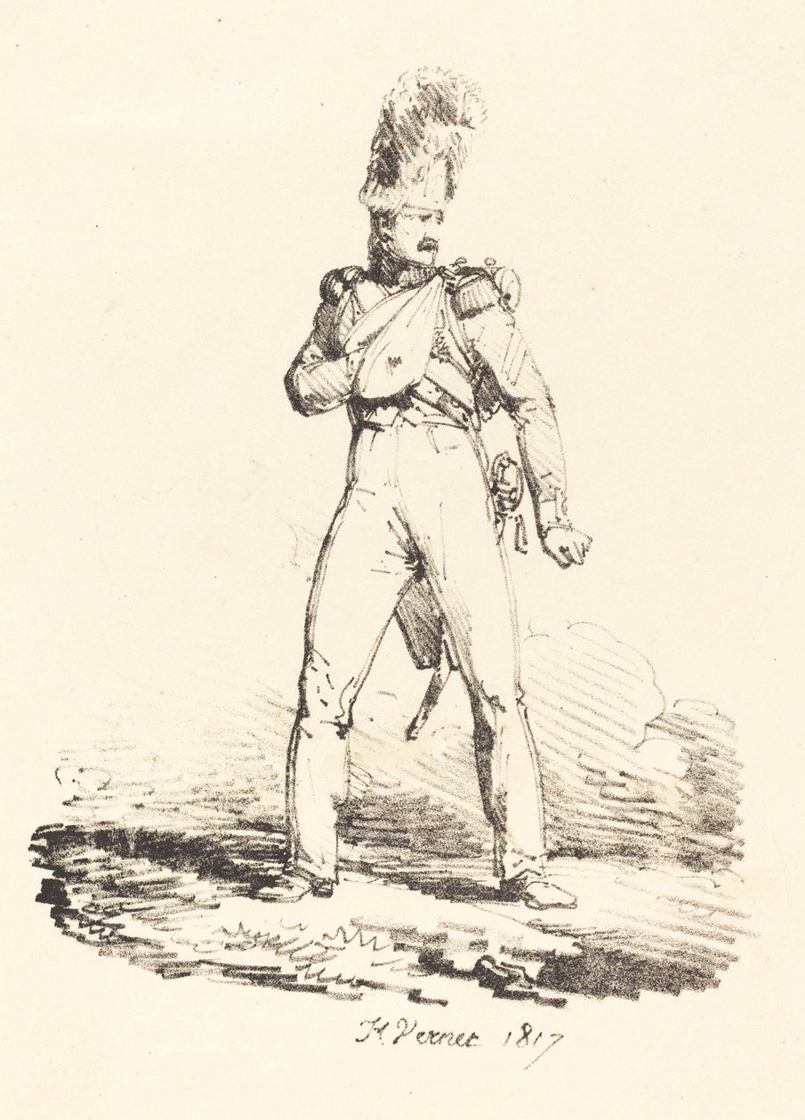 Grenadier af Emile Jean Horace Vernet