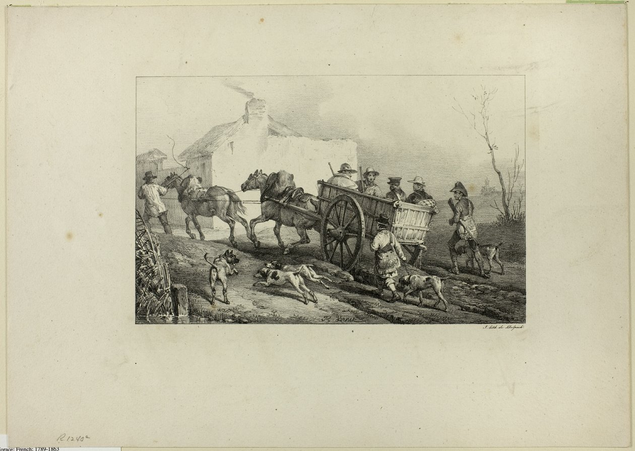 Jægere af Emile Jean Horace Vernet