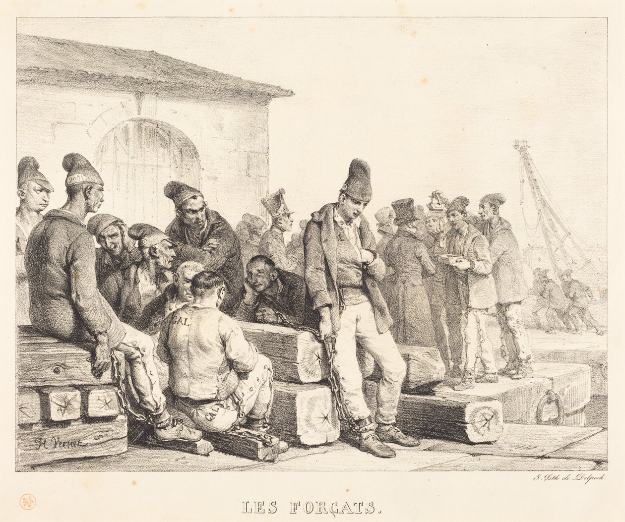 Les Forçats (De dømte) af Horace Vernet