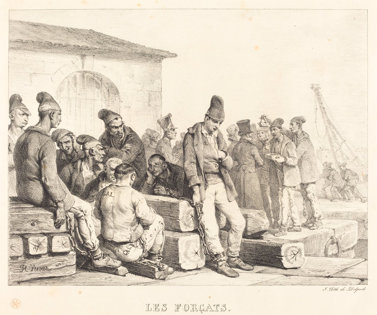 De dømte af Emile Jean Horace Vernet