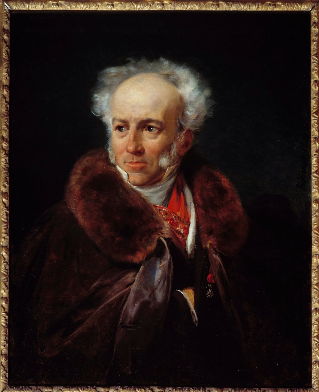 Portræt af maleren Jean Baptiste Isabey (1767-1855) Maleri af Emile dit Horace Vernet (1789-1863) 1828 Søn. 0,81x0,64 m af Emile Jean Horace Vernet