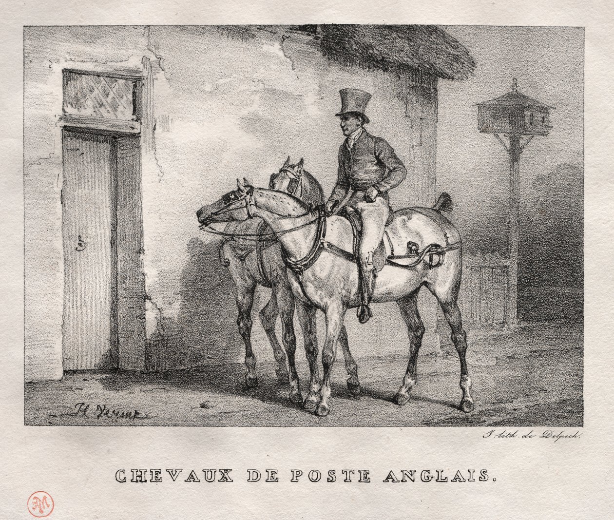 Postheste af Emile Jean Horace Vernet