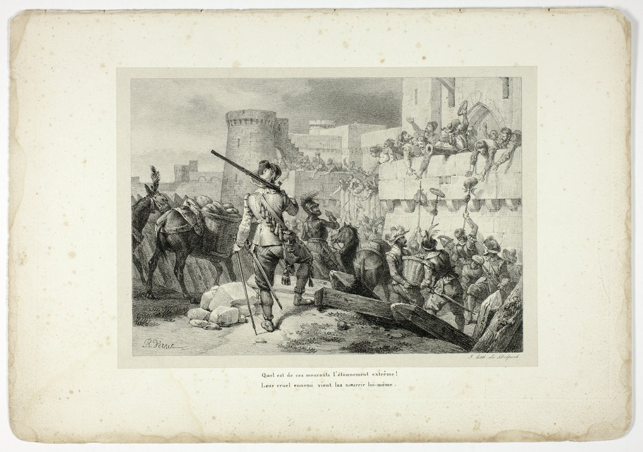 Hvor forbløffede disse døende mennesker er... af Horace Vernet