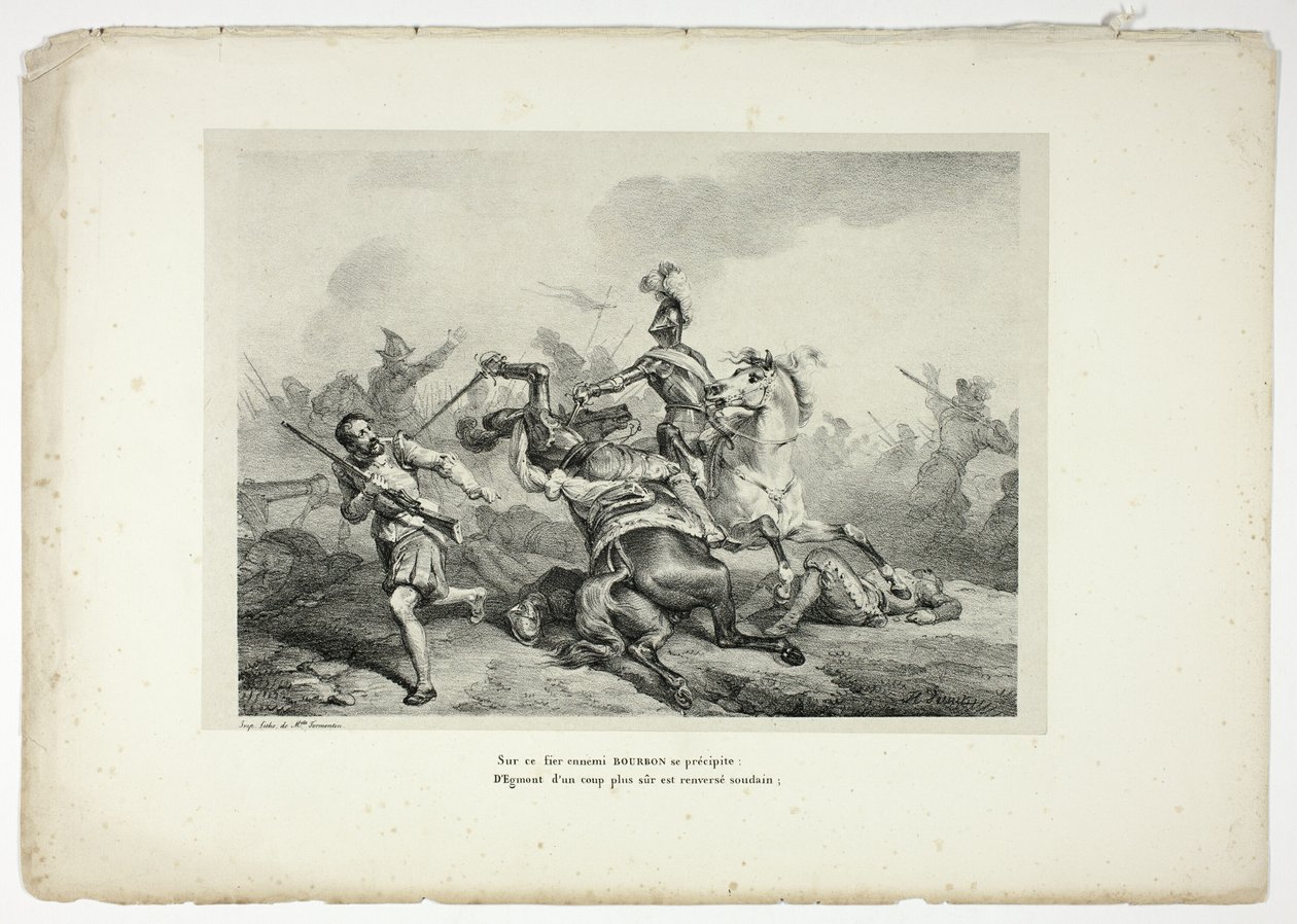 BOURBON kaster sig over denne stolte fjende... af Horace Vernet