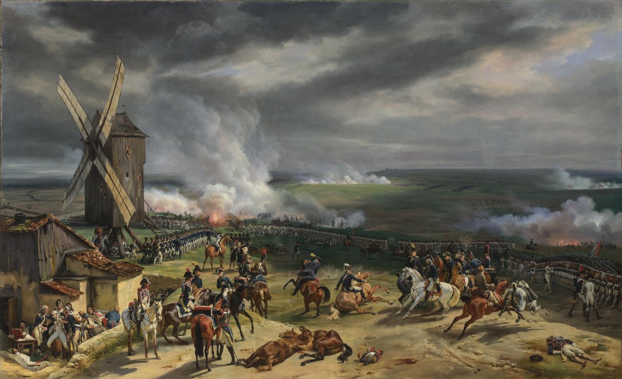 Slaget ved Valmy, 20. september 1792 af Emile Jean Horace Vernet