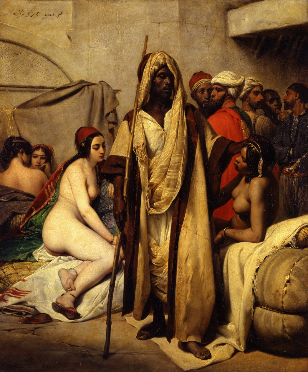 Slavemarkedet, 1836 af Emile Jean Horace Vernet