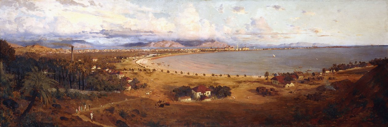 Udsigt over Bombay, der ser sydøst fra Malabar Hill, af Horace van Ruith