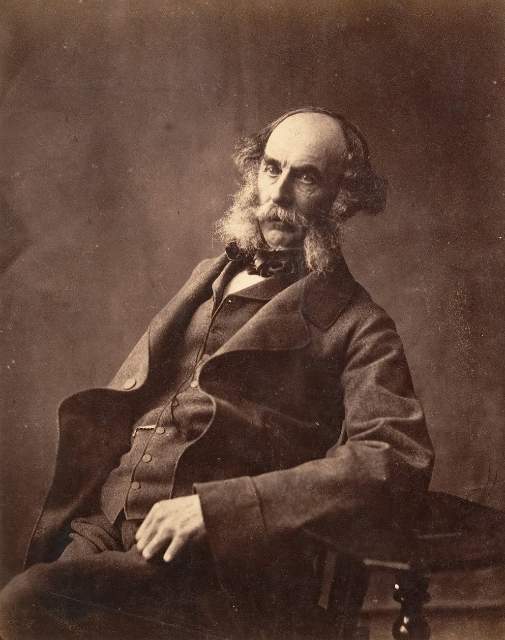 Portræt af en siddende herre, ca. 1856-59. af Horatio Ross