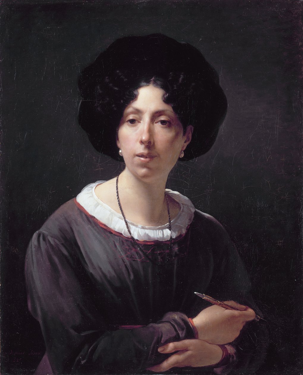 Selvportræt af Hortense Haudebourt Lescot