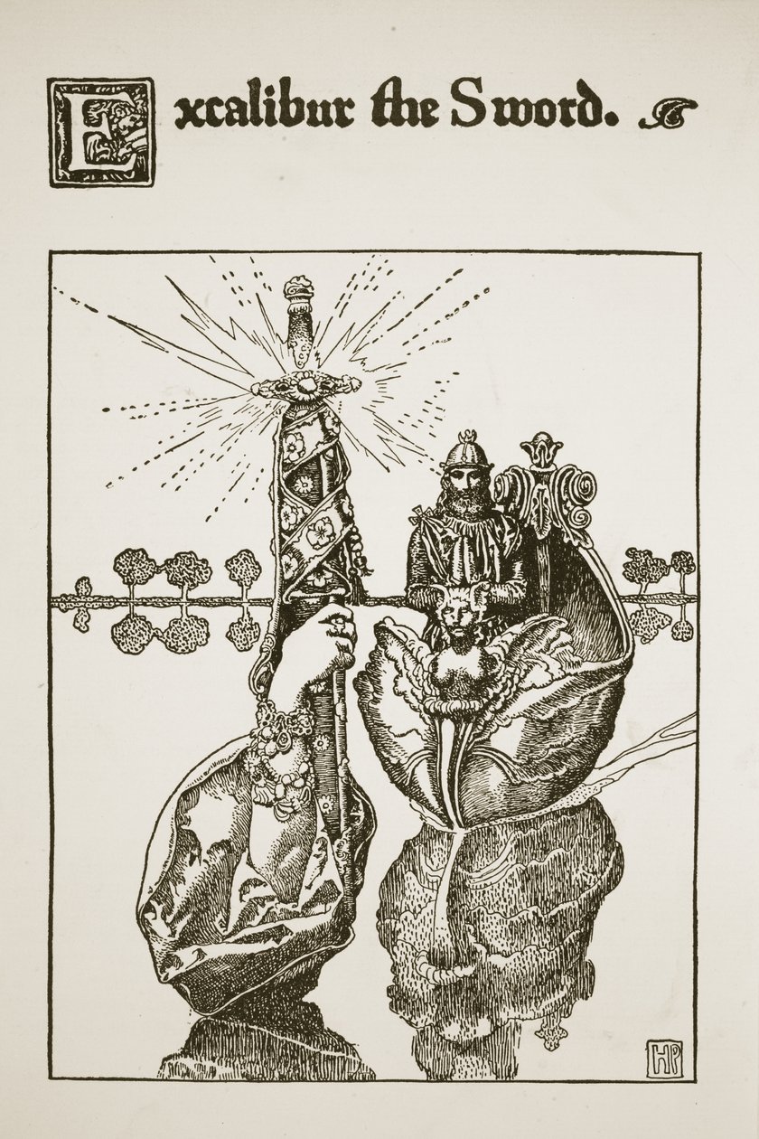Excalibur the Sword, illustration fra 