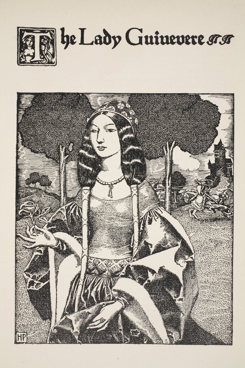 Lady Guinevere, illustration fra 