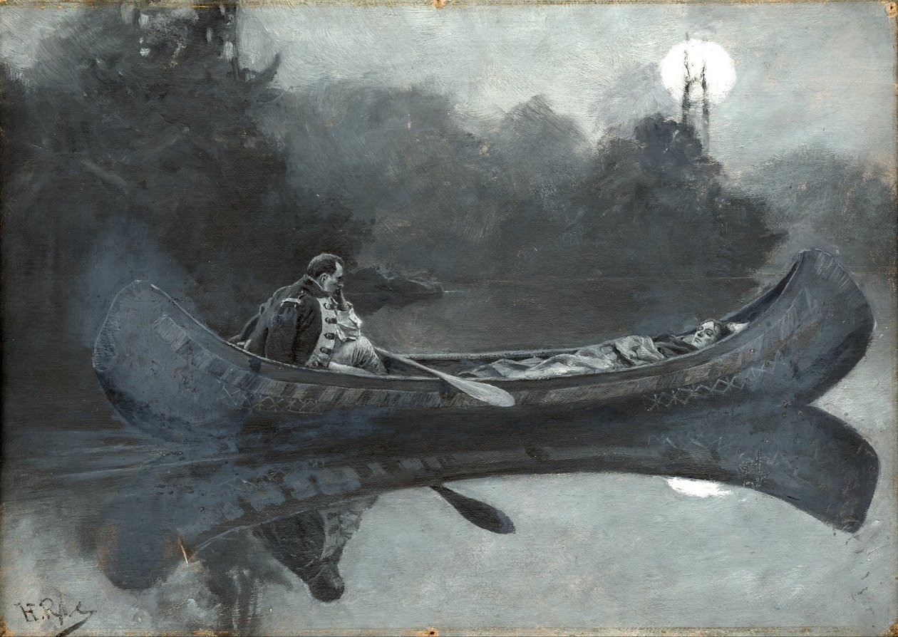 Mit had til ham syntes pludselig at have taget vingerne til sig en såret fjende af Howard Pyle