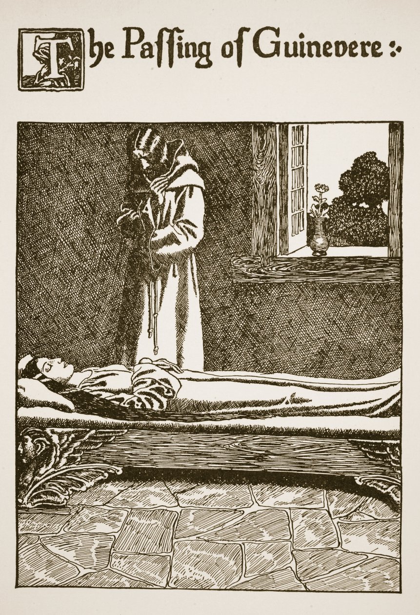 The Passing of Guinevere, illustration fra 