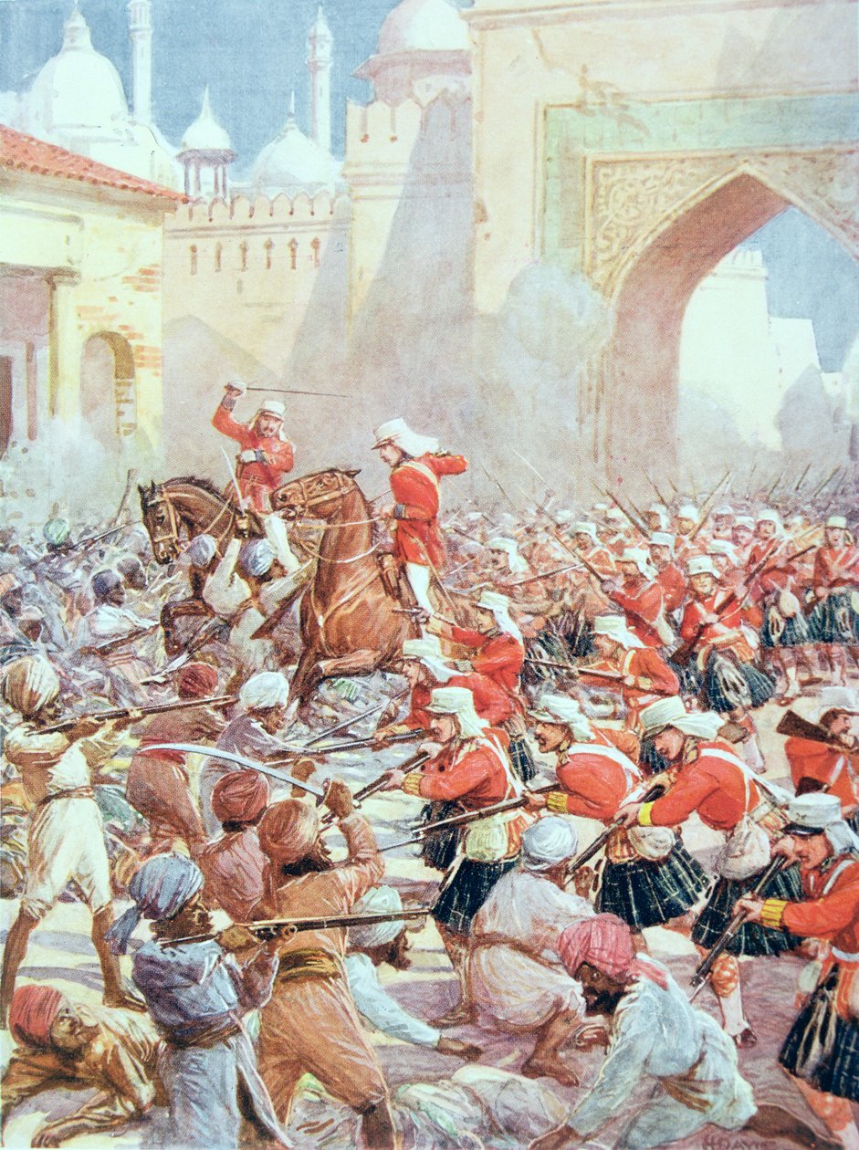 Sir Henry Havelock (1795-1857) ved Relief of Lucknow af Howard Davie