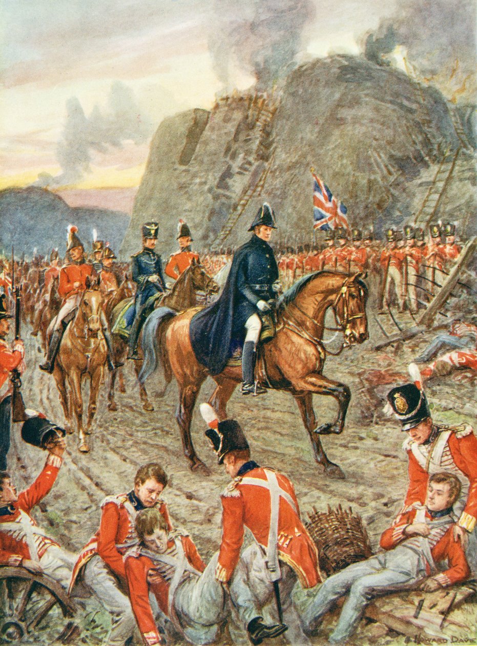 Hertugen af Wellington (1769-1852) ved belejringen af Badajos af Howard Davie