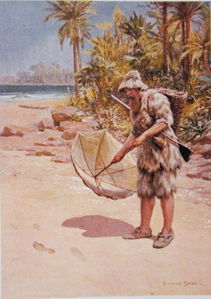 The Footprints in the Sand, illustration til 