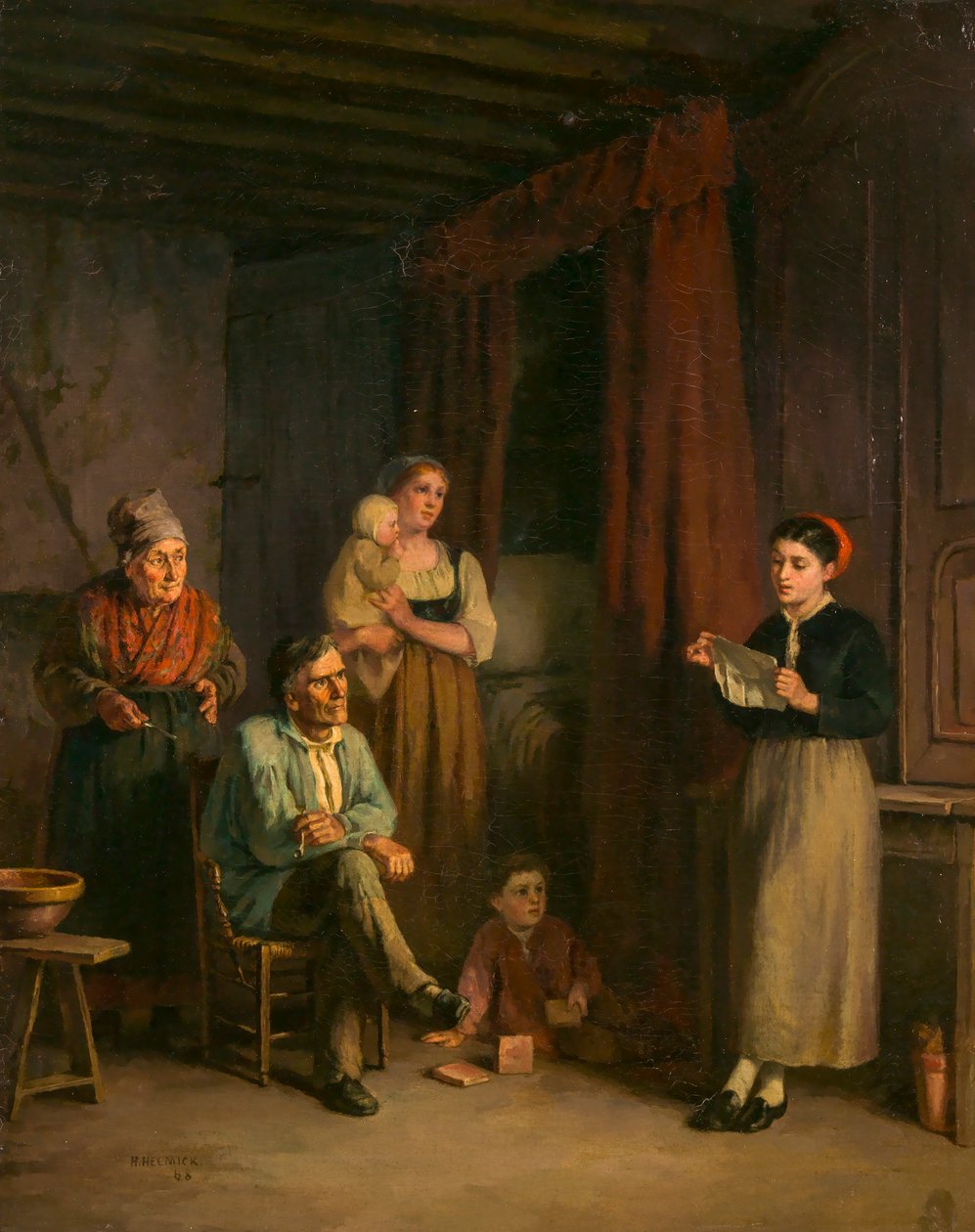 Emigrantens Brev, 1868. af Howard Helmick