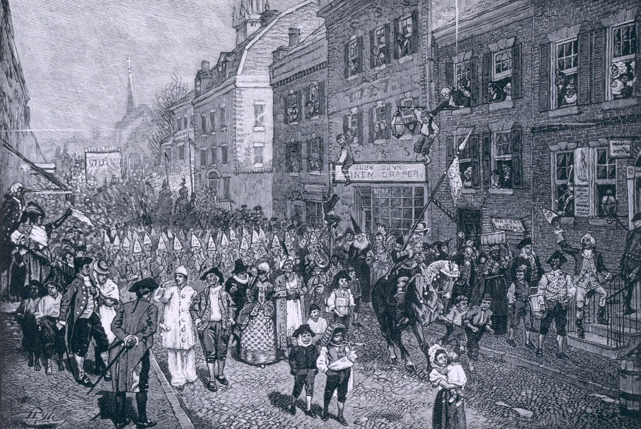 Karneval i Philadelphia, illustration fra 