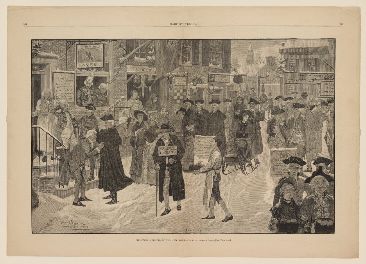 Julemorgen i det gamle New York af Howard Pyle
