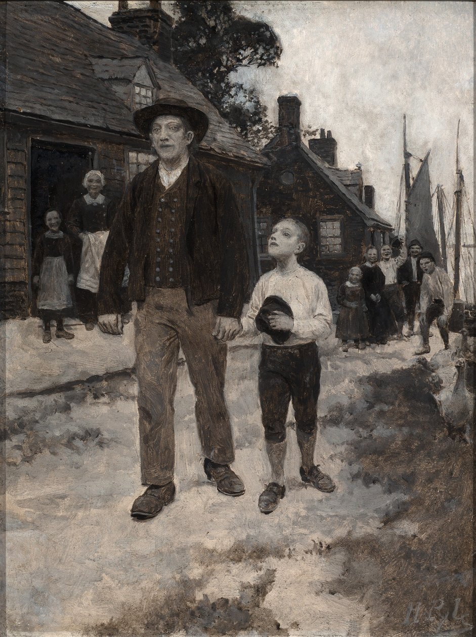 David så op i Hans Krouts ansigt, fra 