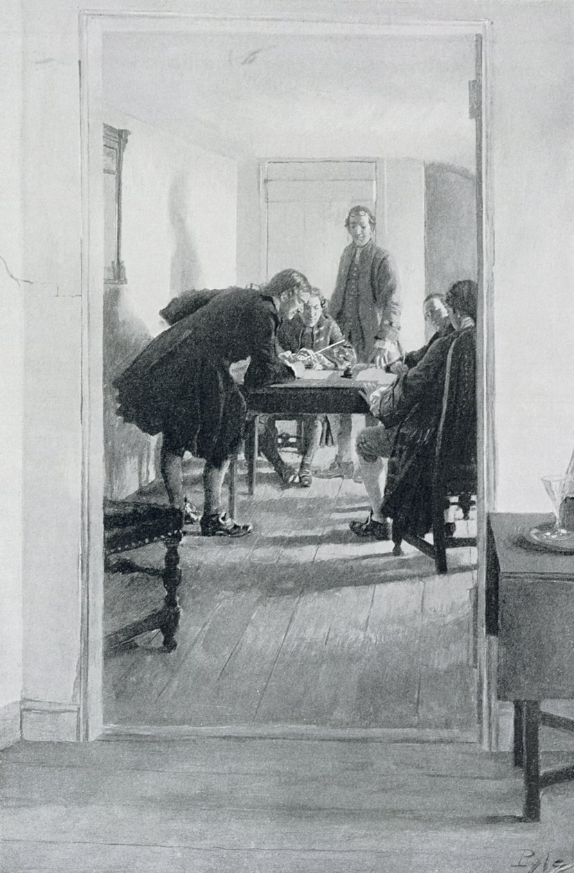 I Old Raleigh Tavern, illustration fra 