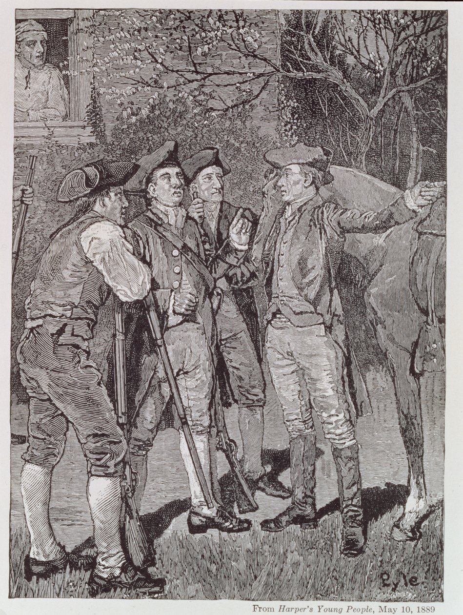 Paul Revere i Lexington, fra Harper