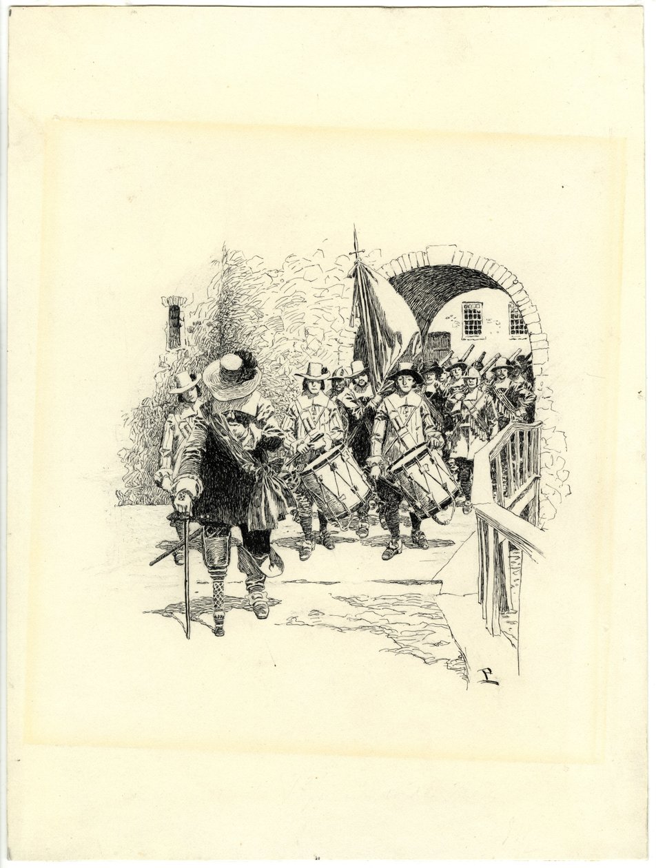 Tailpiece for The Evolution of New York, II af Howard Pyle