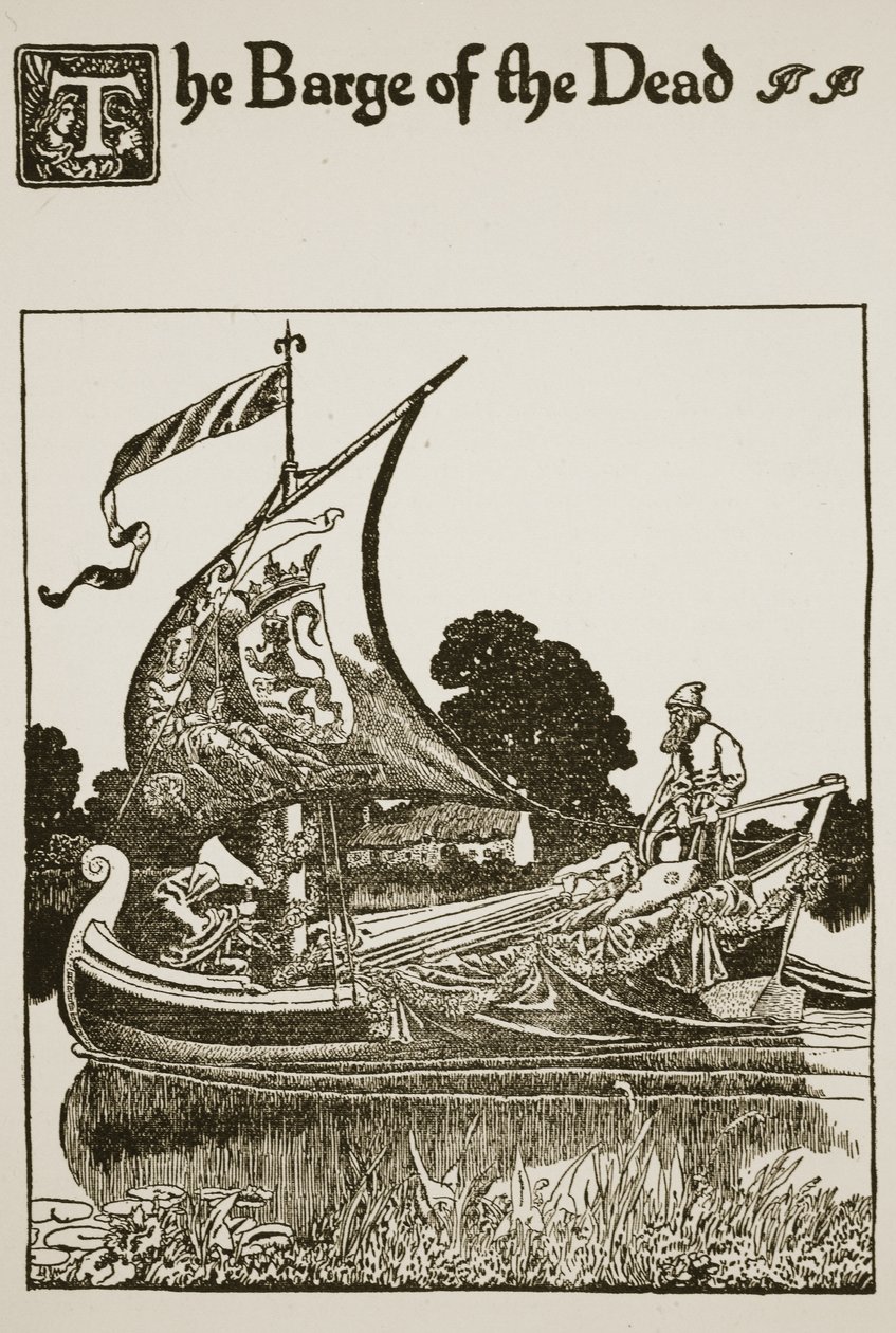 The Barge of the Dead, illustration fra 