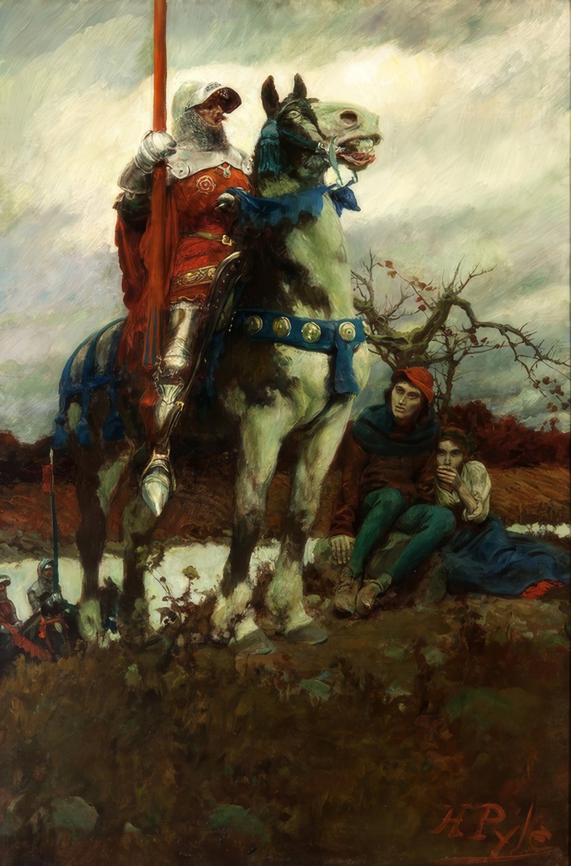 Lancasters ankomst af Howard Pyle