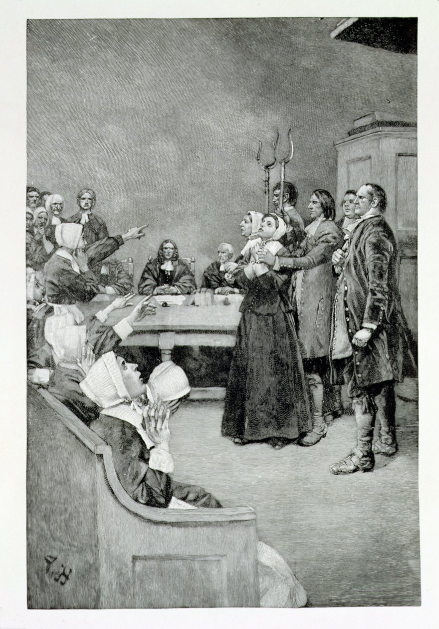 The Trial of a Witch, illustration fra 
