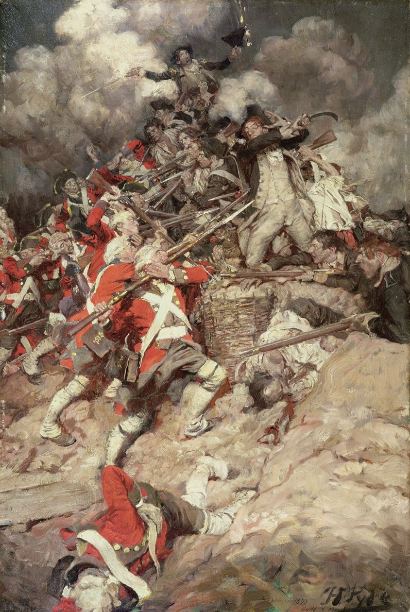 De forvandlede brystværnet og gik over toppen, Pell Mell, Upon the British eller The Battle of Yorktown, fra 