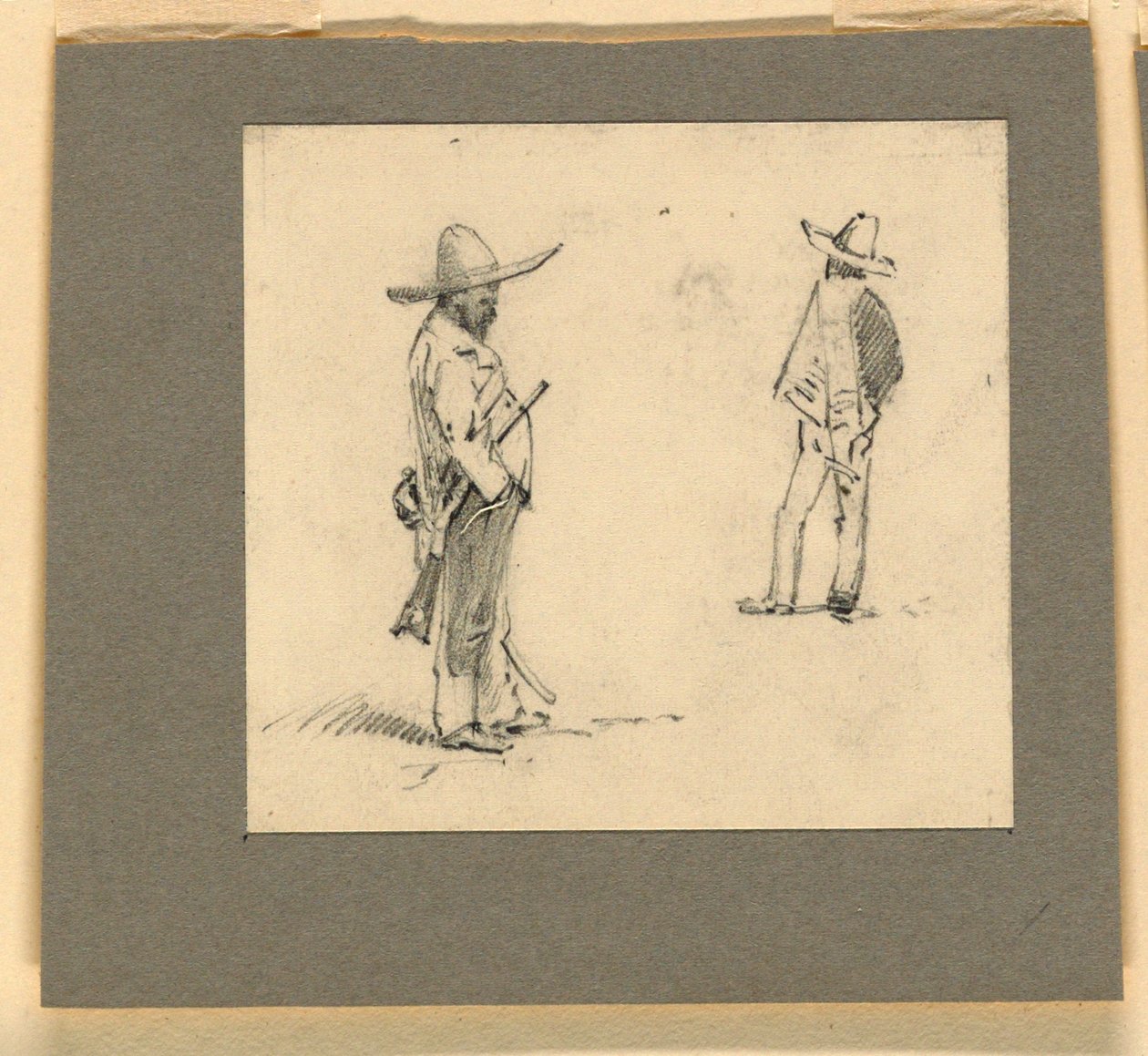 To mexicanere stående af Howard Russell Butler