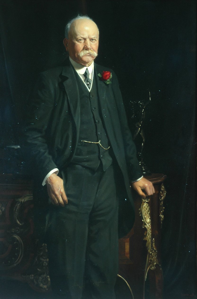 Sir James Hill (olie på lærred) af Howard Somerville
