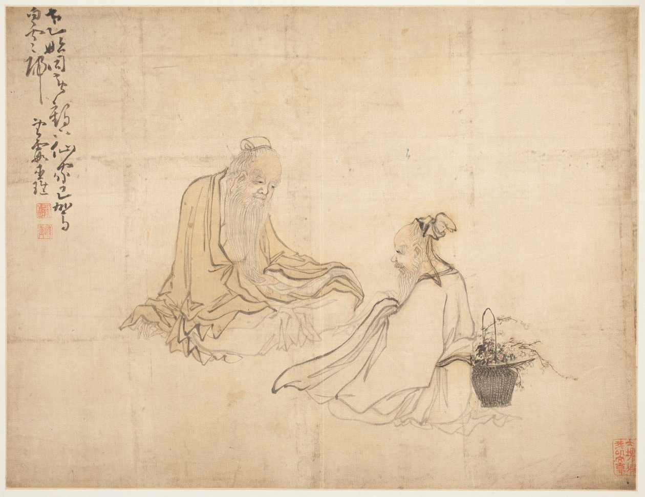 Landskaber og figurer: Figurer af Huang Shen