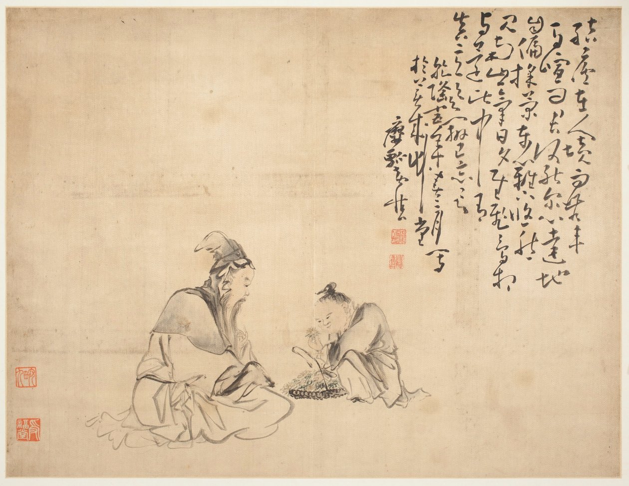 Landskaber og figurer: Figurer af Huang Shen