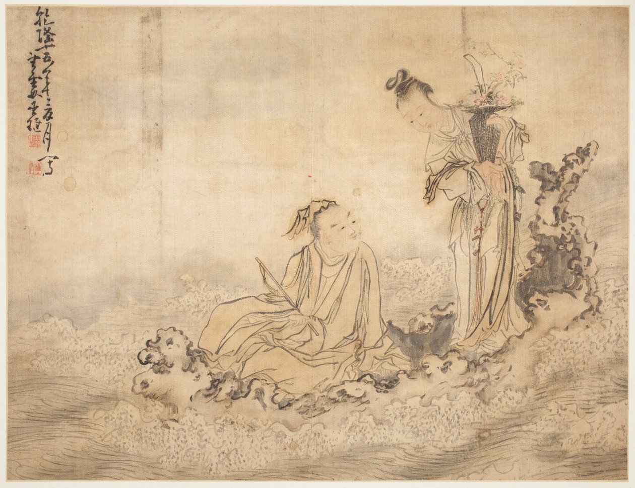 Landskaber og figurer: Figurer af Huang Shen