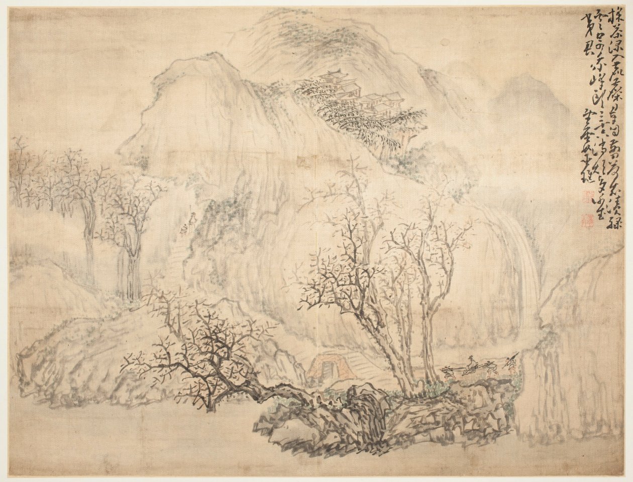 Landskaber og figurer: Landskab af Huang Shen