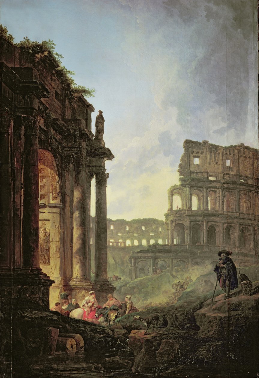 italiensk landskab af Hubert Robert